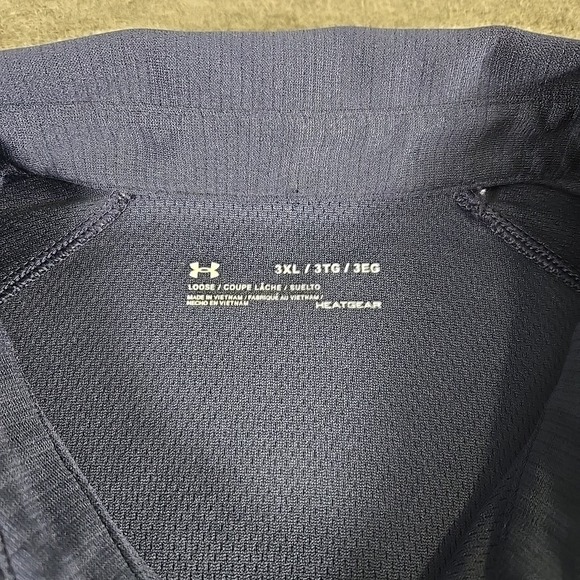 Under Armour Anaheim Football Shirt Mens 3XL Blue S/S Polo Sports Heatgear Logo - Picture 4 of 10